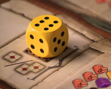 Zielkarten, gelber Würfel Fotoquelle: BGG