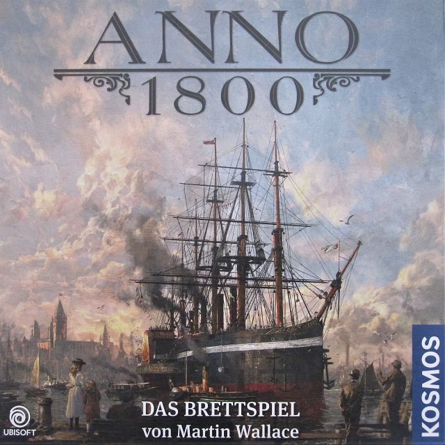 Brettspielcover von Anachrony Anachrony-Symbol, Zeitreisen sind möglich.